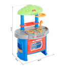 Cucina Giocattolo per Bambini Blu e Grigio 