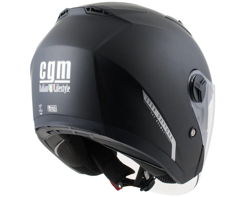 Casco Jet per Scooter Visiera Lunga CGM Daytona 130A Nero Opaco
