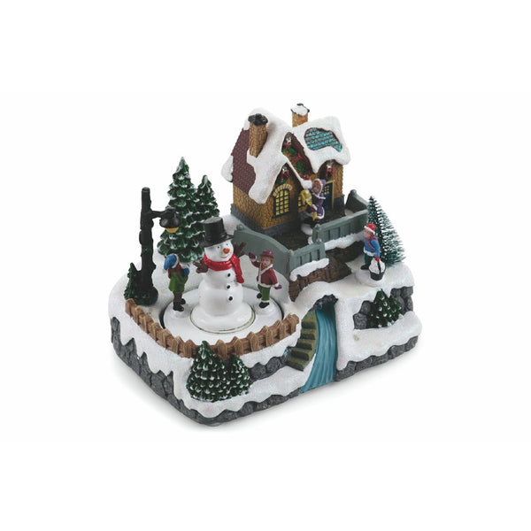 Villaggio Natalizio 20x14,5x17 cm con Luci Suoni e Movimento sconto