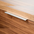 Maniglia per Mobile Setubal Interasse 128 mm Alluminio Anodizzato Opaco 25 Pezzi Emuca