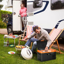 Frigo Portatile Elettrico a Compressore 30 Litri per Auto e Camion Nero e Arancione