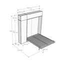 Letto Matrimoniale a Scomparsa Salvaspazio Kentaro H250 cm Marrone