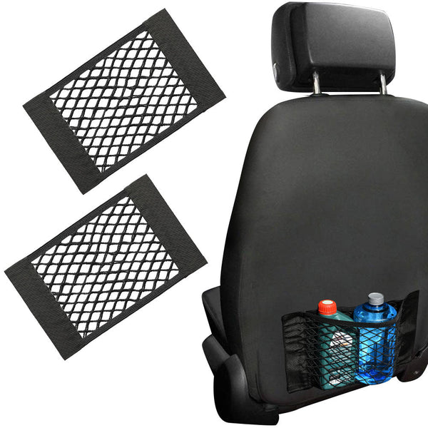 online 2x Tasca Portaoggetti Sedile Auto 40x25cm Rete Elastica Flessibile a Strappo