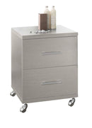 Mobile Cassettiera 2 Cassetti Soft Close in Legno in Melaminico 40x52x57cm TFT Giava Pino Bianco