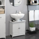 Mobile Sottolavello da Bagno 60x30x60 cm 2 Ante  Bianco