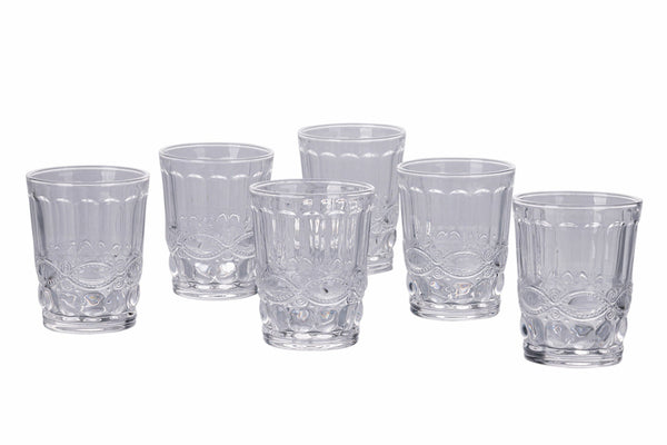 sconto Set 6 Bicchieri Acqua in Vetro Trasparente 240 ml Villa d'Este Home Tivoli Nobilis