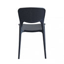 Sedia Mets 56x46x80 h cm in Plastica Antracite