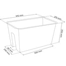 Fioriera da Balcone per Ringhiera in plastica Vaso Portafiori per Balcone