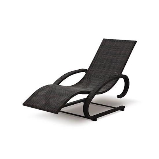 online Poltrona Sdraio da Giardino in PVC Rattan Taddei Mizar Marrone