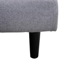 Divano Letto 3 Posti Multi posizione in Velluto Grigio 184x86x82 cm 