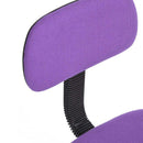 Sedia Poltrona Operativa con ruote Ufficio Cameretta Stanzetta in Tessuto Viola