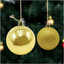 Set 48 Palline Decorative Ø 7 cm per Albero di Natale Dorate