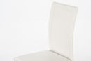 Set 4 Sedie 41x39xH90 cm in Similcuoio Net Bianco