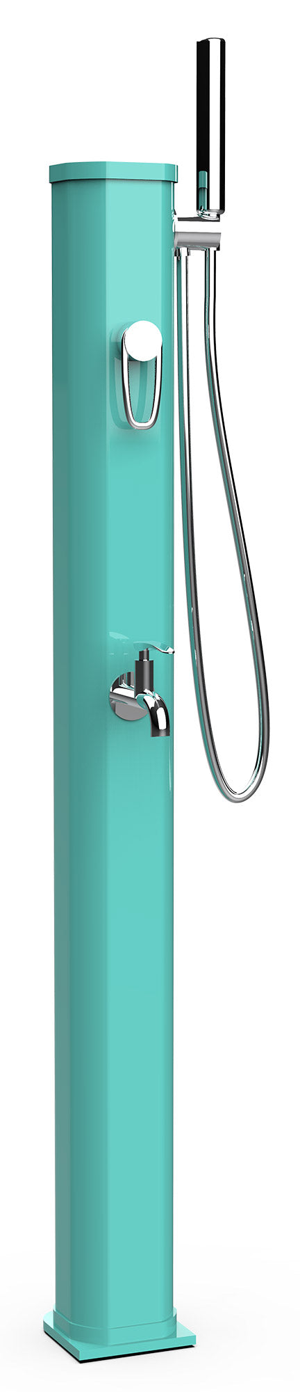acquista Mini Doccia Solare da Giardino 20L Miscelatore Lavapiedi e Doccetta Verde Opalino