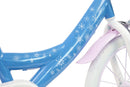 Bicicletta per Bambine 16" Disney Frozen Freni Caliper e Stabilizzatori in Acciaio Hi-Ten Azzurro