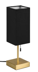 Lampada da Tavolo da Interno Attacco E14 in Metallo Ottone Opaco