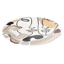 Piatto da Portata Ø38x4 cm  in Ceramica VdE Tivoli 1996 Face to grey 