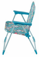 Set 4 Sedie Mare Spiaggine Pieghevoli per Bambini Soriani Oxford Unicorno