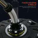 Punching Ball da Terra 147-165 cm con Base Riempibile e Ventose in PU e Plastica Nero      