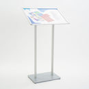 Espositore a Leggio con Piantana 45x110x30 cm in MDF Silver