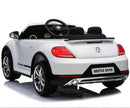 Macchina Elettrica per Bambini 12V con Licenza Volkswagen Maggiolino Bianca