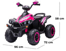 Quad Elettrico per Bambini 12V ATV Speed Rosa