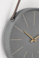 Orologio da Muro 40x6x66 cm Timeline in Legno Grigio