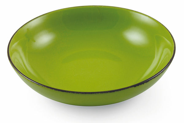 sconto Set 6 Piatti Fondi Ø20x5 cm in Gres Villa d'Este Home Tivoli Baita Glazed Verde