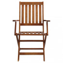 Poltrona Diana con Braccioli 55x57x91 h cm in Legno Marrone