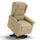 Poltrona Alzapersona Elettrica 2 motori 78x75x110 cm in Tessuto Houston Detroit Camel