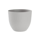 Vaso Rotondo Indoor e Outdoor Tera con Riserva D'acqua Over Cloud Ø38 cm in Plastica Grigio Chiaro 