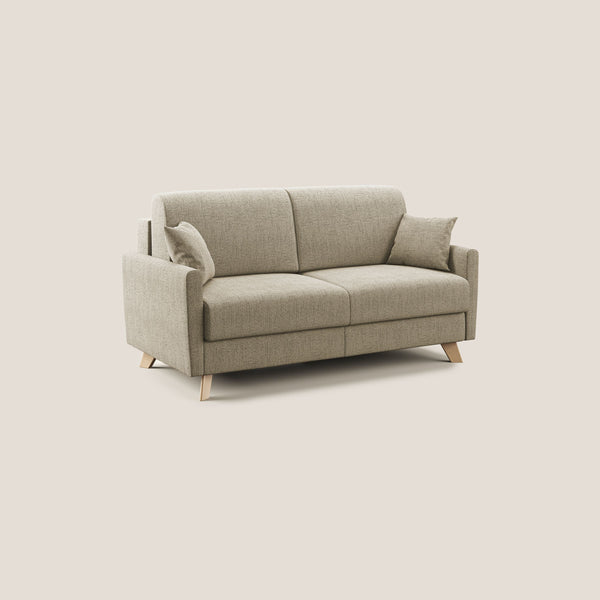 Divano Letto 2 Posti 160x94x97 cm in Tessuto Beige acquista