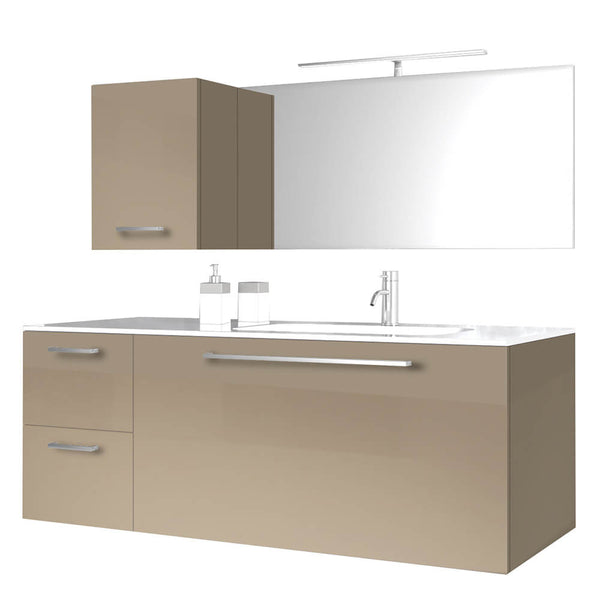 Mobile da Bagno sospeso Samoa 01 Laccato Tortora TFT prezzo