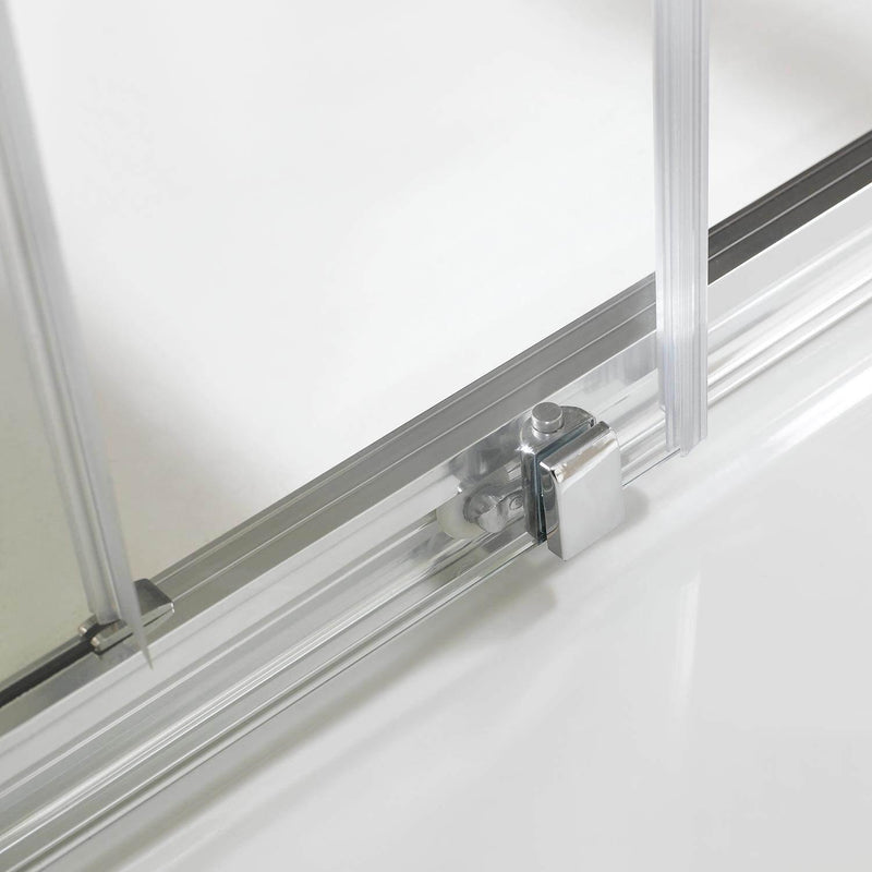 Porta Parete Doccia 1 Anta Scorrevole In Cristallo Trasparente 6mm H198 Fosterberg Viborg Varie Misure