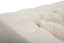 Divanetto 2 Posti Praga 146x71x86 cm in Poliestere Crema/Oro