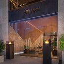 Camino a Bioetanolo da Pavimento 36x36x115 cm Instate 1150 Nero con Vetro