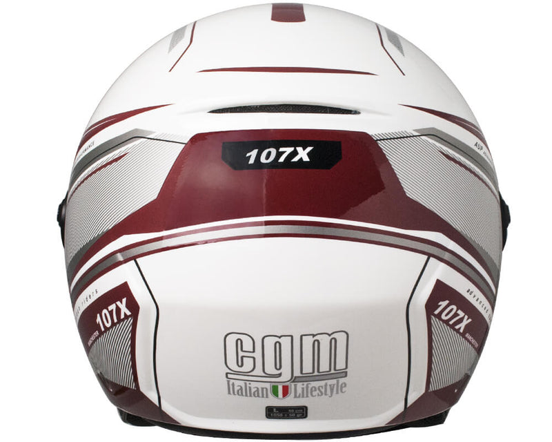 Casco Jet per Scooter Visiera Lunga CGM Manchester 107X Bianco