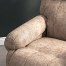 Poltrone Relax Reclinazione Manuale Poggiapiedi Estraibile Beige   