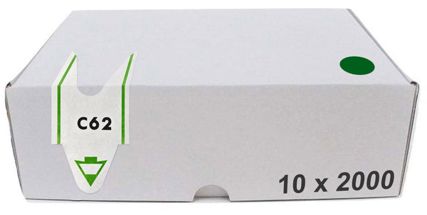 sconto Confezione da 20000 Tickets per Distributore a Chiocciola Lettera + 2 Cifre Visel Verdi