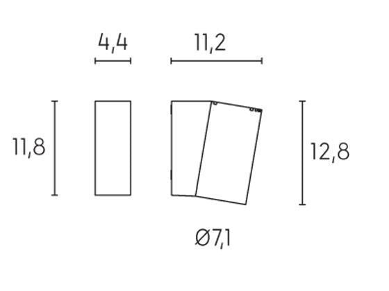 Applique da Esterno a LED 5W 4000K Sovil Marrone
