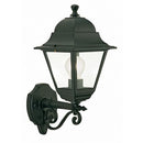 Lampada Applique Media in Alto Colore Nero da Esterno Linea Quadrata Sovil