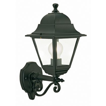 acquista Lampada Applique Media in Alto Colore Nero da Esterno Linea Quadrata Sovil