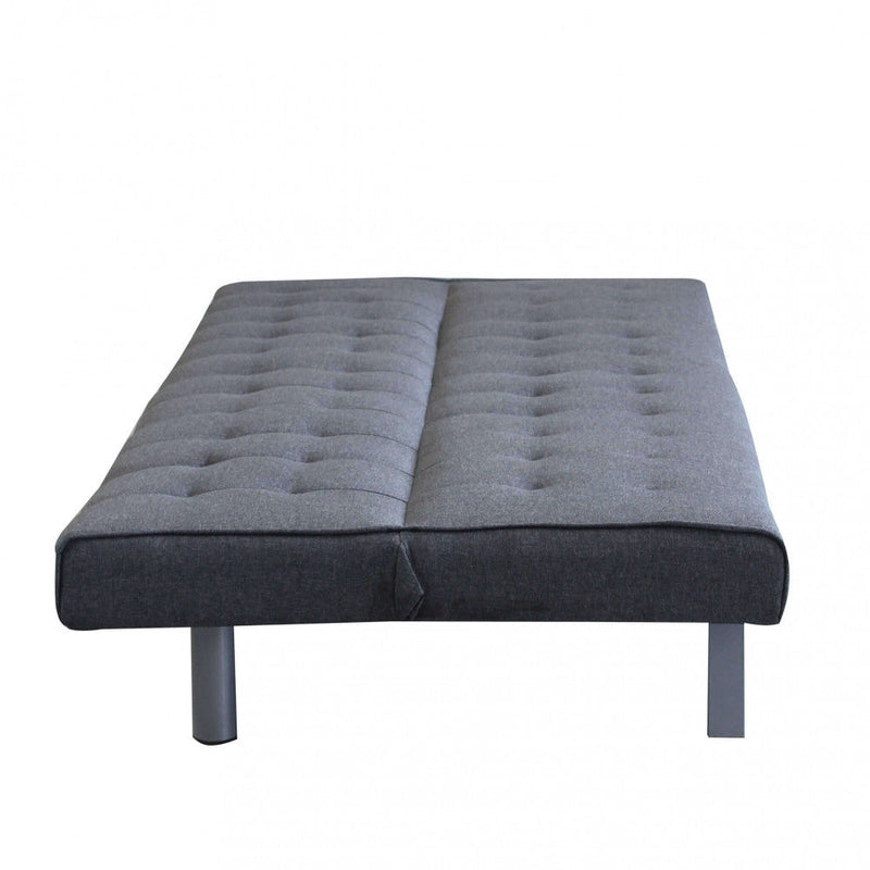 Divano Letto Barry 178x80x71 cm in Tessuto Grigio scuro