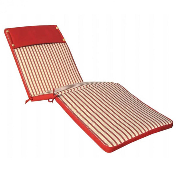 Cuscino Real Lettino 194,5x59x4 cm in Poliestere Rosso prezzo