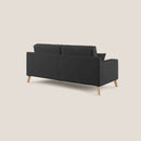 Divano 3 Posti 186x95x91 cm in Tessuto Nero