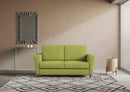 Divano 2 Posti 172x85x85 cm Yasel in Tessuto Verde