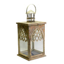 Lanterna da Giardino in Legno 34,5x34,5H75cm Quadro