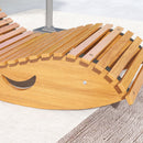 Sedia a Dondolo da Giardino a S con Seduta Ergonomica 130x60x60 cm in Legno di Abete e di Pino