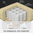 Sedia da Ufficio Reclinabile con Poggiapiedi Estraibile in Pelle PU Capacità 120 kg Nero      