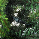 Albero di Natale Artificiale 180 cm 200 LED e Palline Decorative Verde 